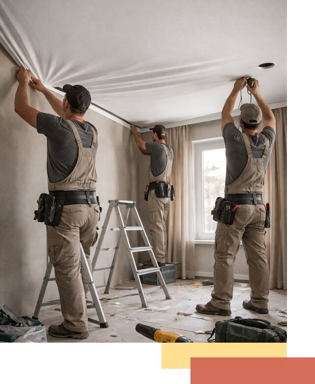 Монтаж матового натяжного потолка в Лыткарино качественно и быстро