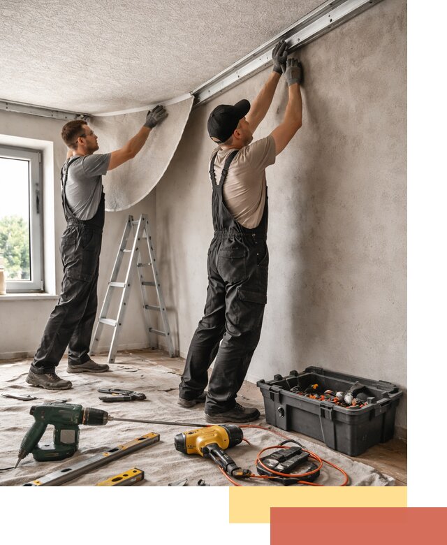 Монтаж фактурного натяжного потолка в Лыткарино качественно и быстро