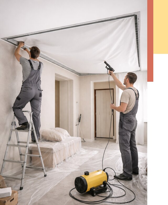 Монтаж натяжного потолка в прихожей в Лыткарино от 2714 руб. под ключ | ОТДЕЛОЧНИК-Лтк