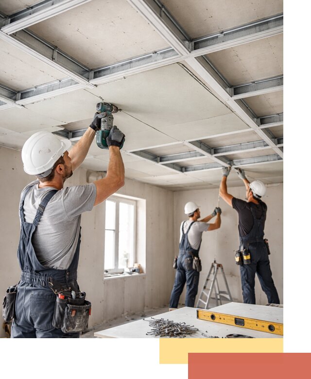 Кессонный потолок из гипсокартона под ключ в Лыткарино