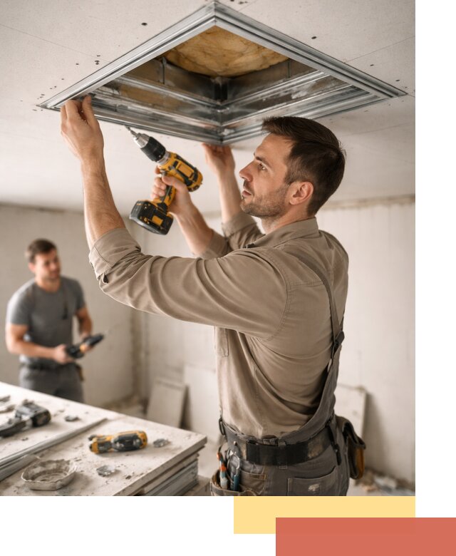 Монтаж люка в потолок из ГКЛ в Лыткарино