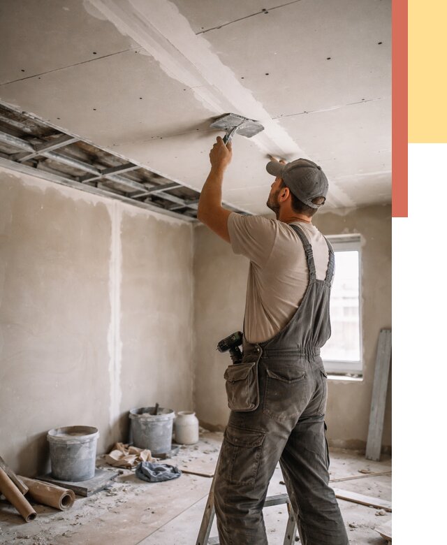 Ремонт потолка из гипсокартона в Лыткарино от 666 руб./м² — быстро и недорого | ОТДЕЛОЧНИК-Лтк