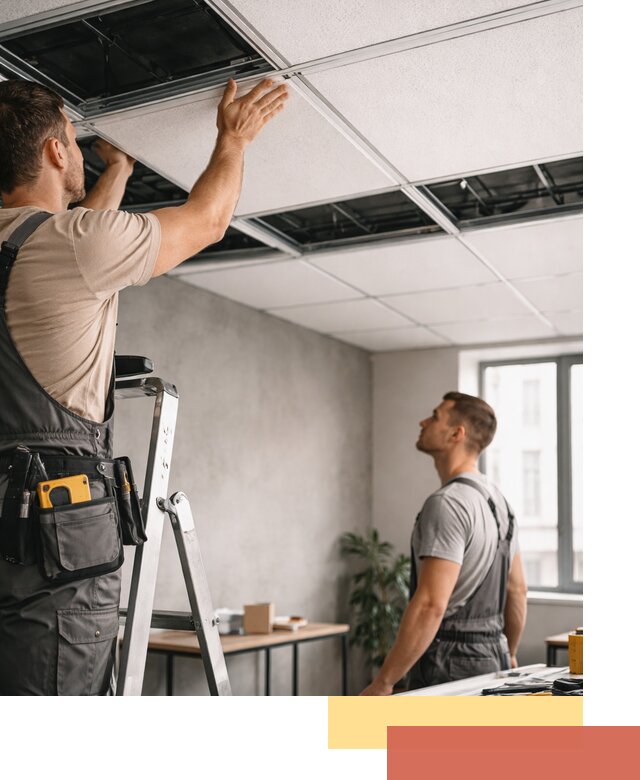 Монтаж потолочной плитки в Лыткарино качественно и в срок