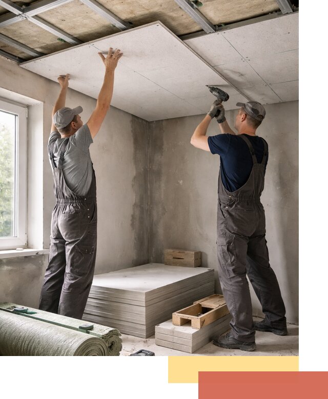 Шумоизоляция потолка панелями ЗИПС в Лыткарино